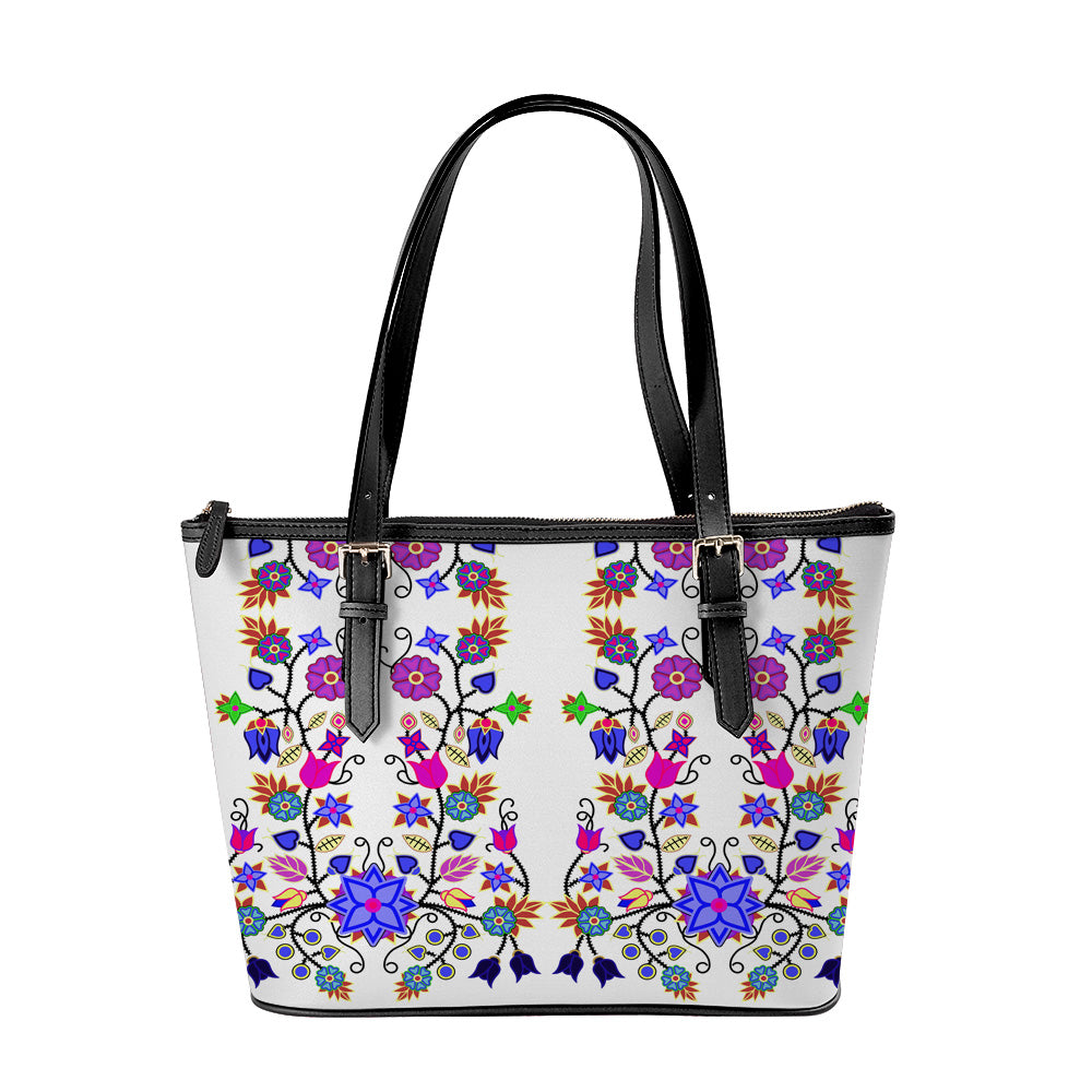 Floral Beadwork Tote