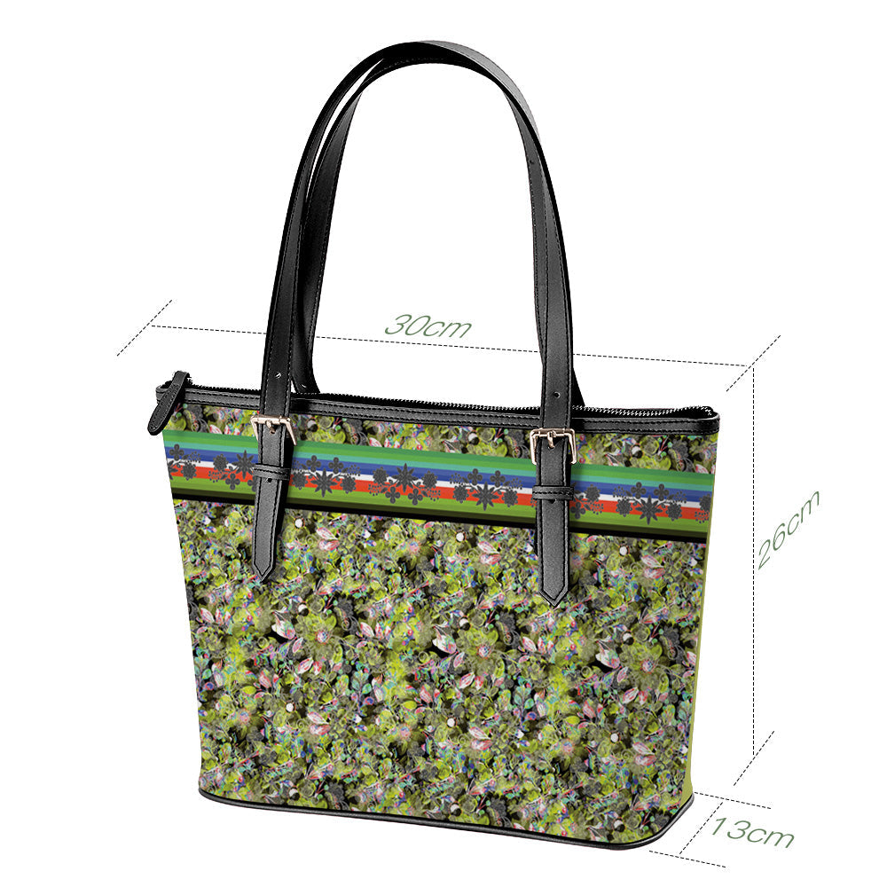 Culture in Nature Green Leaf Tote