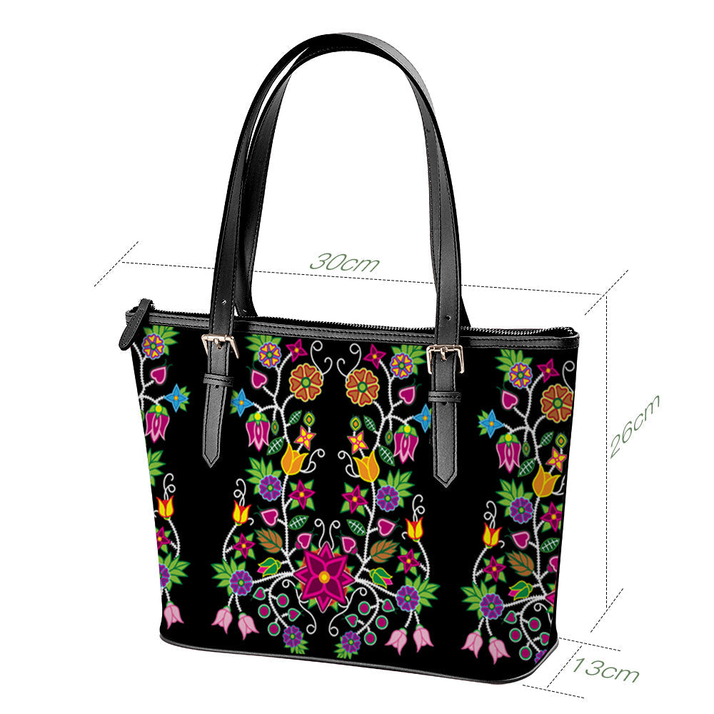 Floral Beadwork Tote