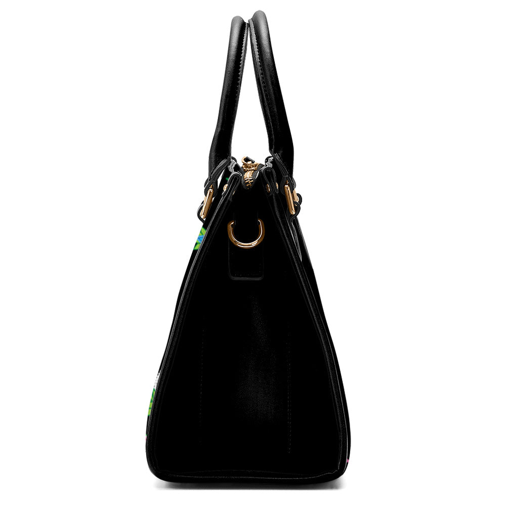 Floral Beadwork Convertible Handbag