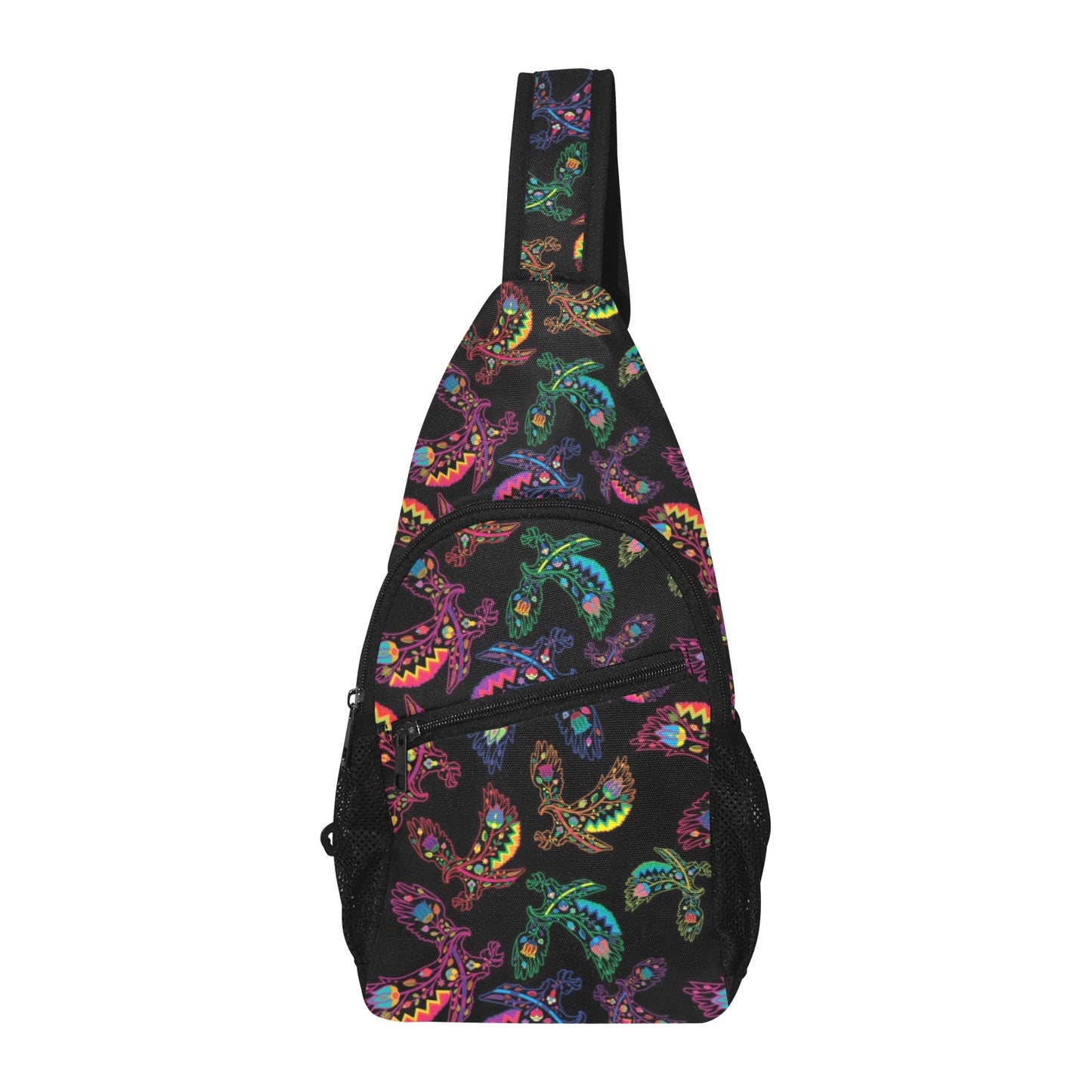 Neon Floral Chest Bag