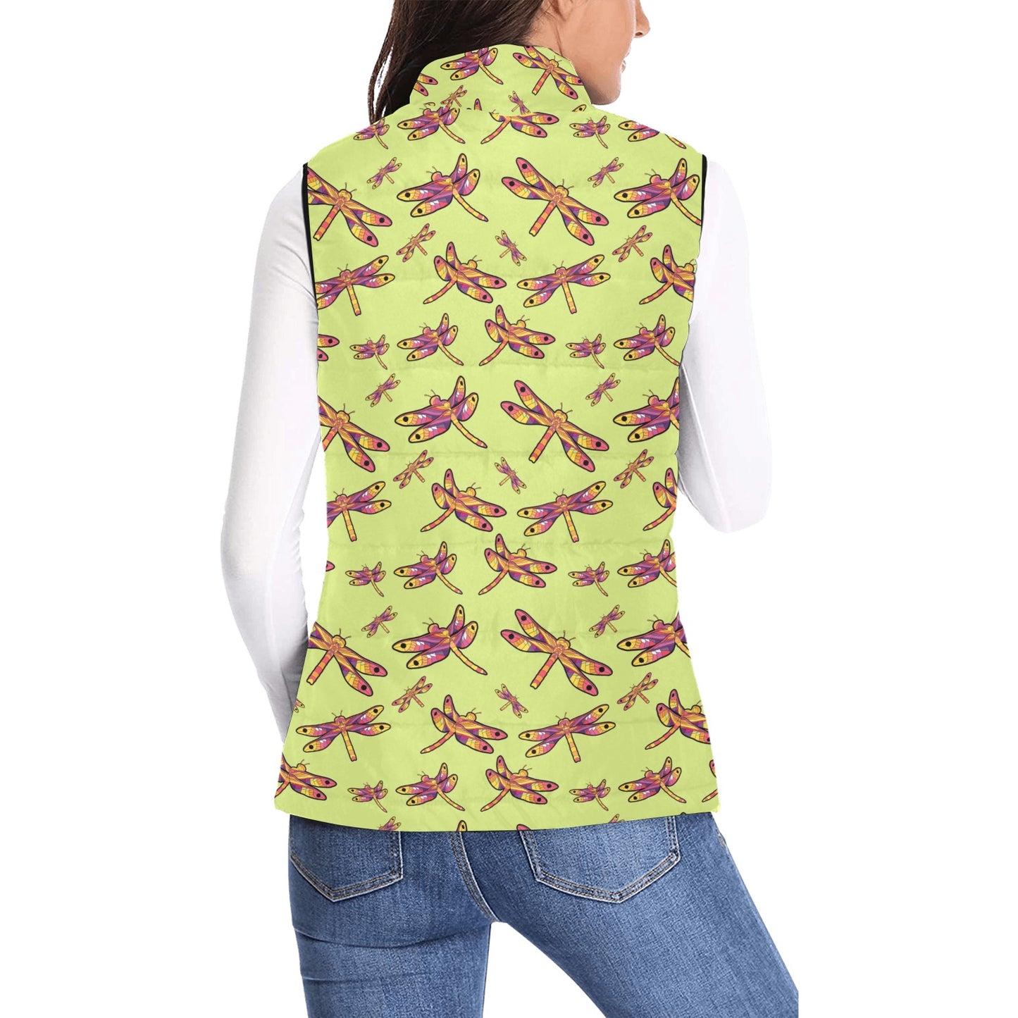 Gathering Lime Women's Padded Vest Jacket