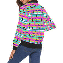 Load image into Gallery viewer, Dancers Sunset Contest Bomber Jacket for Women
