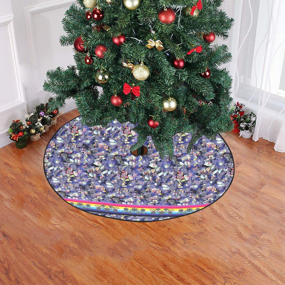 Culture in Nature Blue Tree Skirt