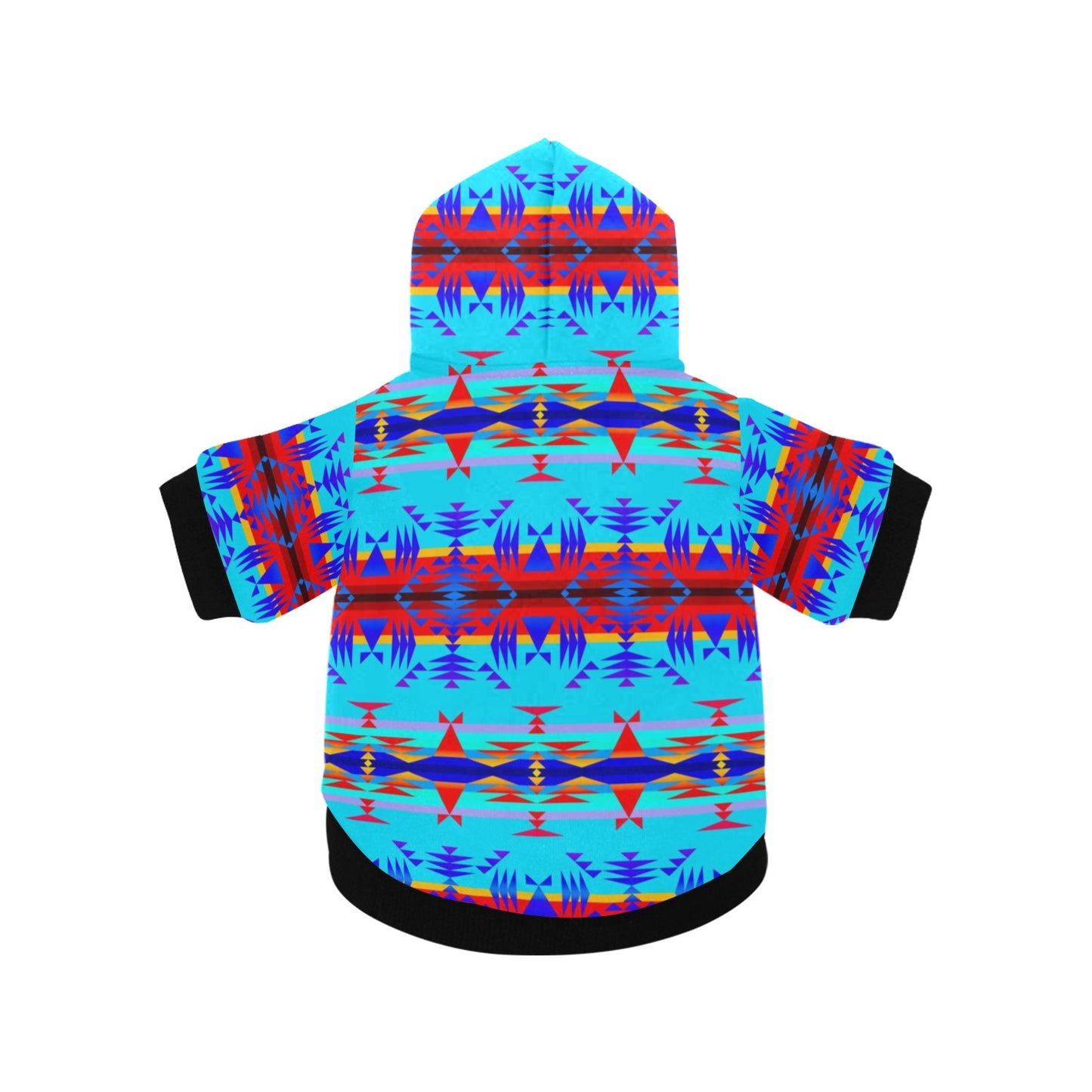 Between the Mountains Blue Pet Dog Hoodie