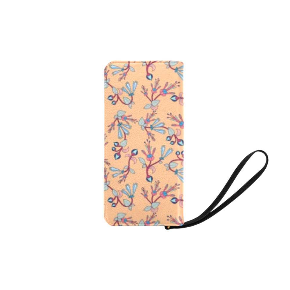 Swift Floral Peach Clutch – Small Purse by 49 Dzine