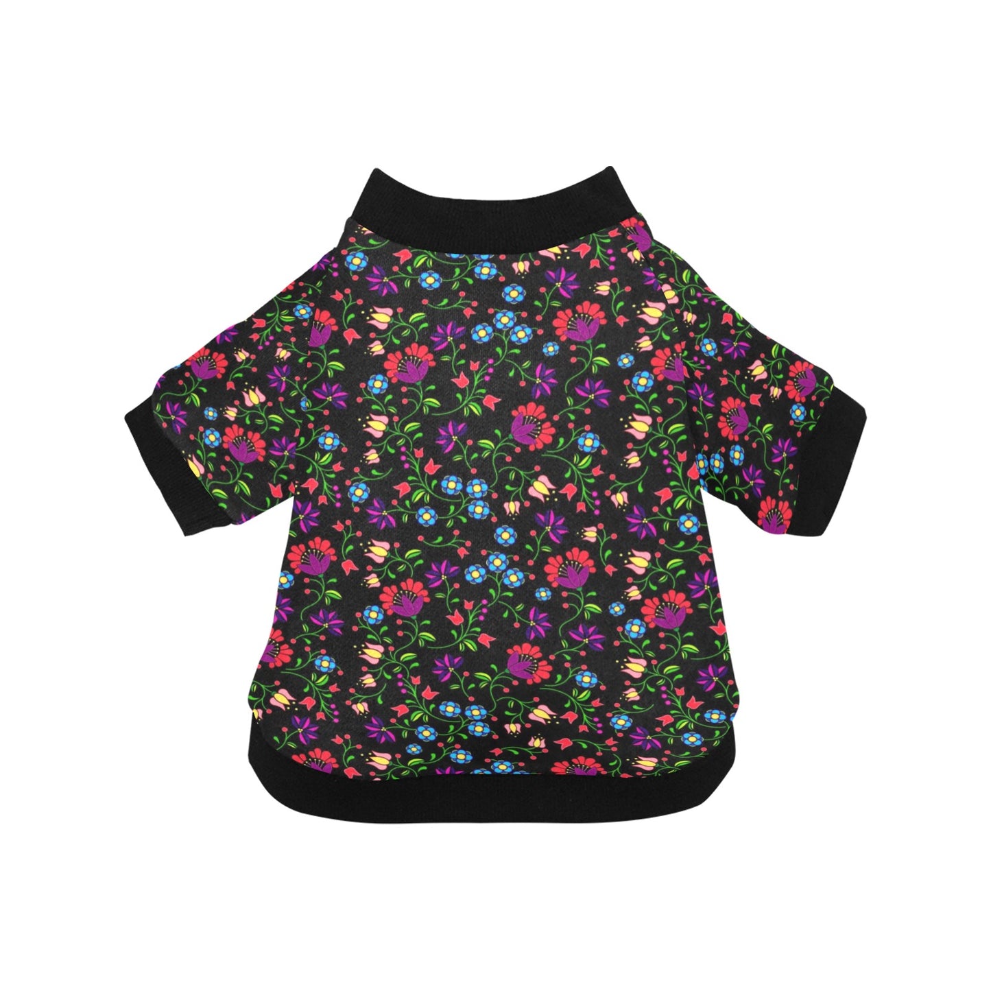 Fleur Indigine Pet Dog Round Neck Shirt
