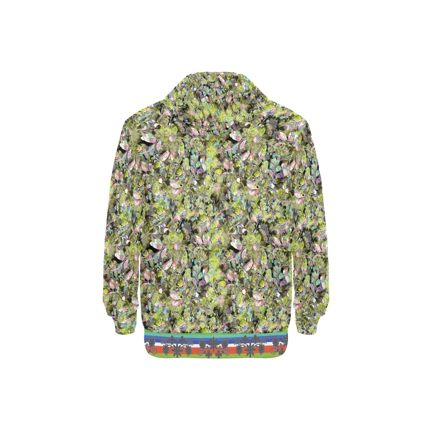 Culture in Nature Green Leaf Men's Long Sleeve Fleece Hoodie