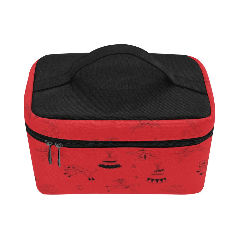 Ledger Dables Red Cosmetic Bag