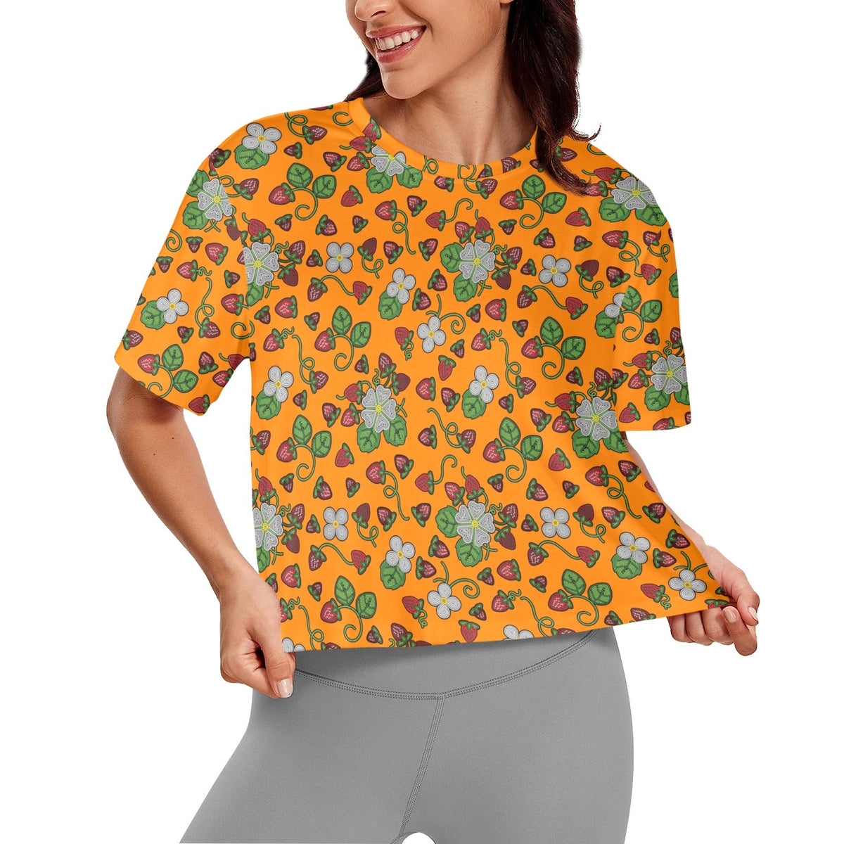Strawberry Dreams Carrot Crop Top by 49 Dzine