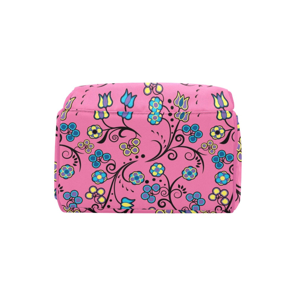 Blue Trio Bubblegum Multi-Function Diaper Backpack/Diaper Bag