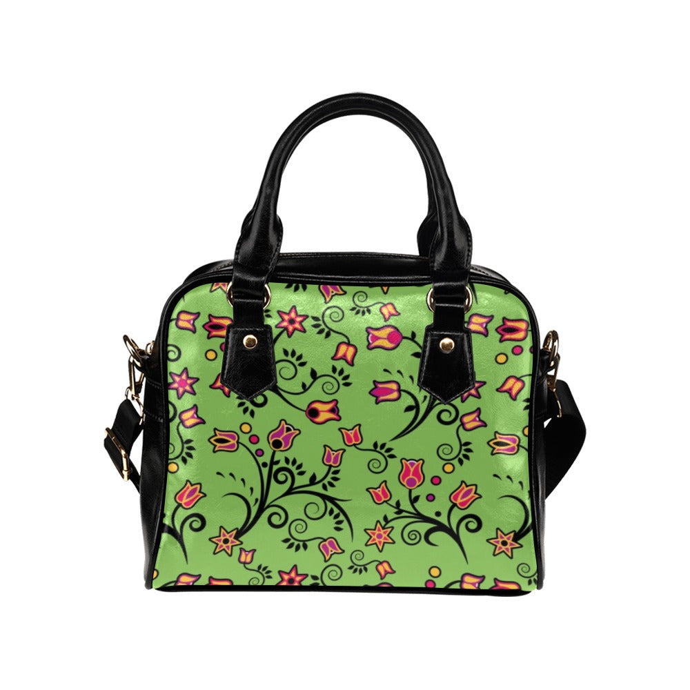 Light Green Yellow Star Shoulder Handbag