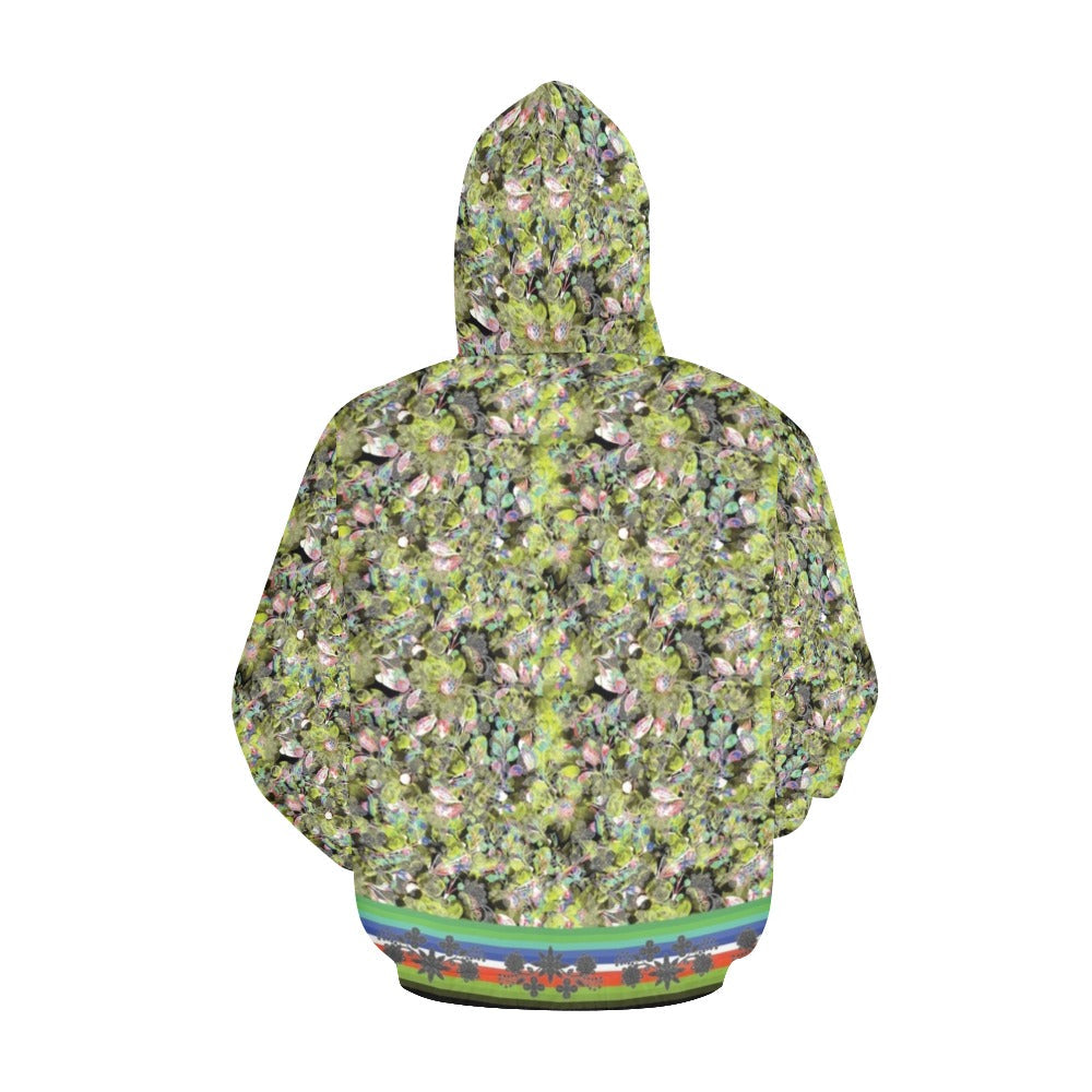 Culture in Nature Green Leaf Hoodie for Women