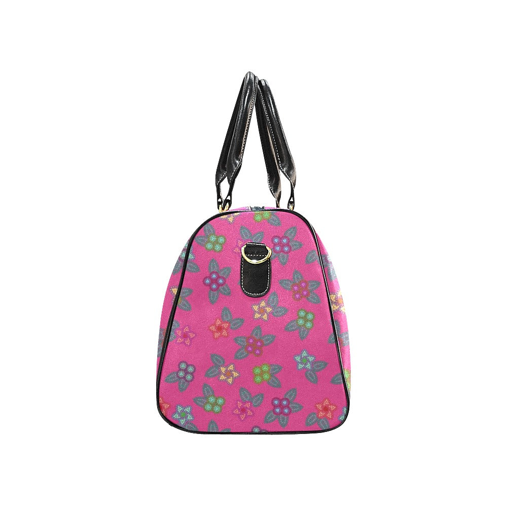 Berry Flowers New Waterproof Travel Bag/Small