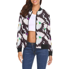 Load image into Gallery viewer, Eagle Feather Fans Bomber Jacket for Women
