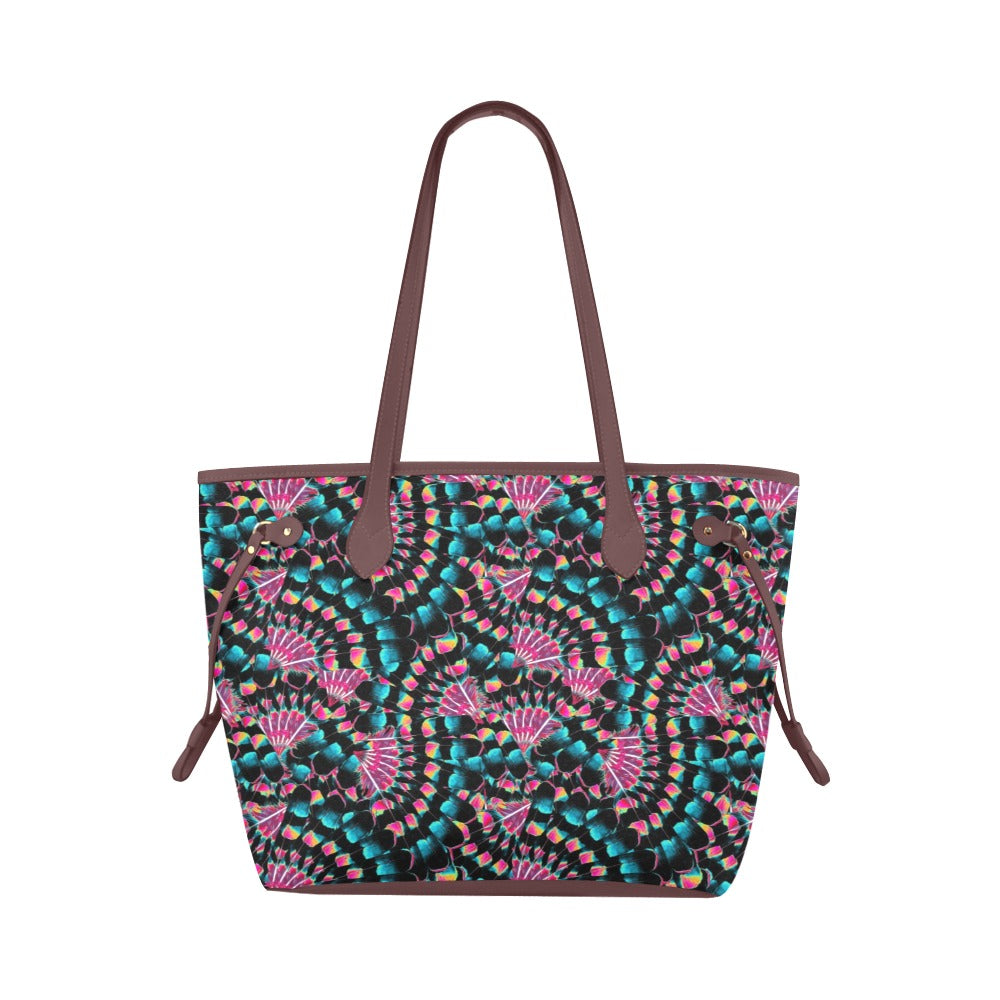 Hawk Feathers Clover Canvas Tote