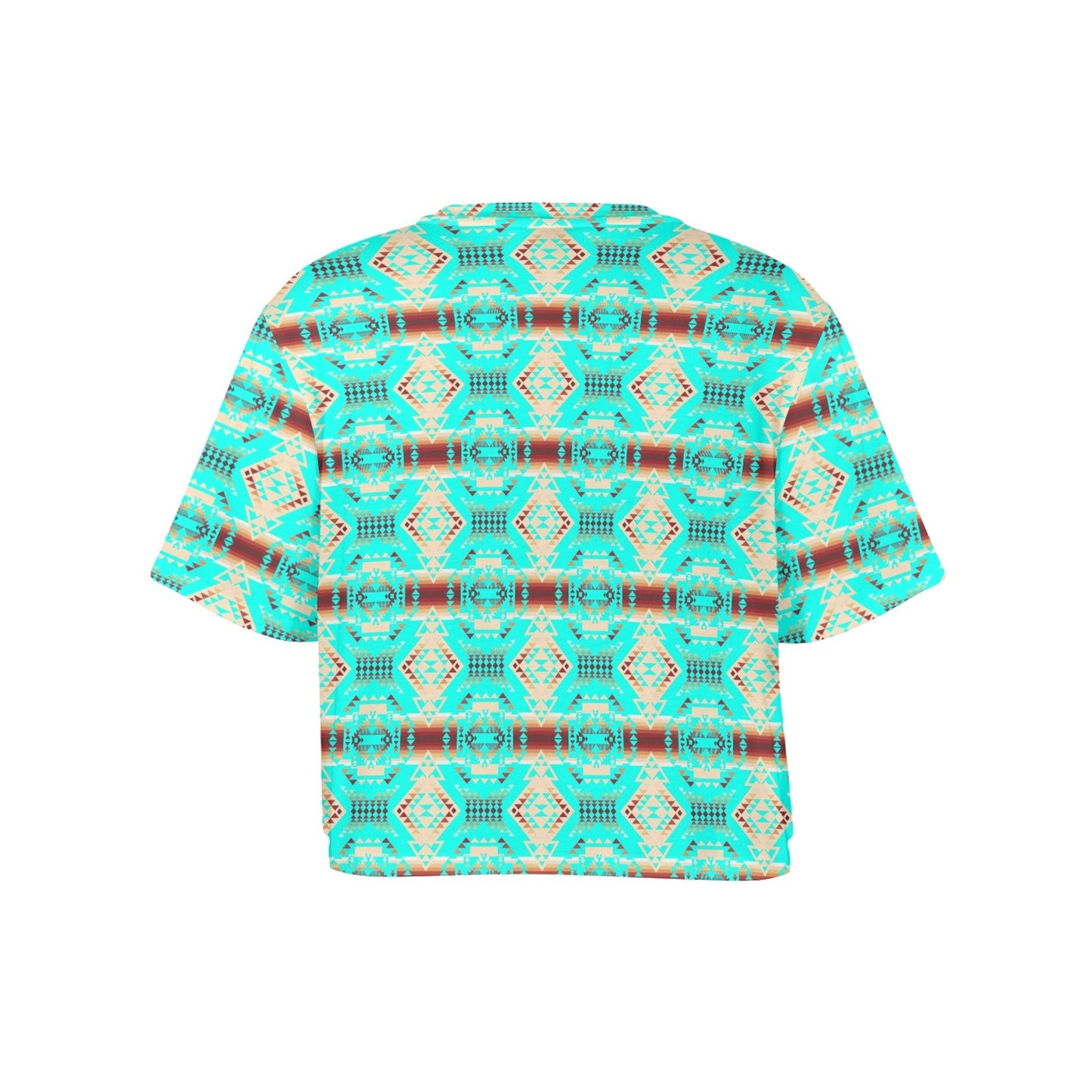 Gathering Earth Turquoise Crop Top