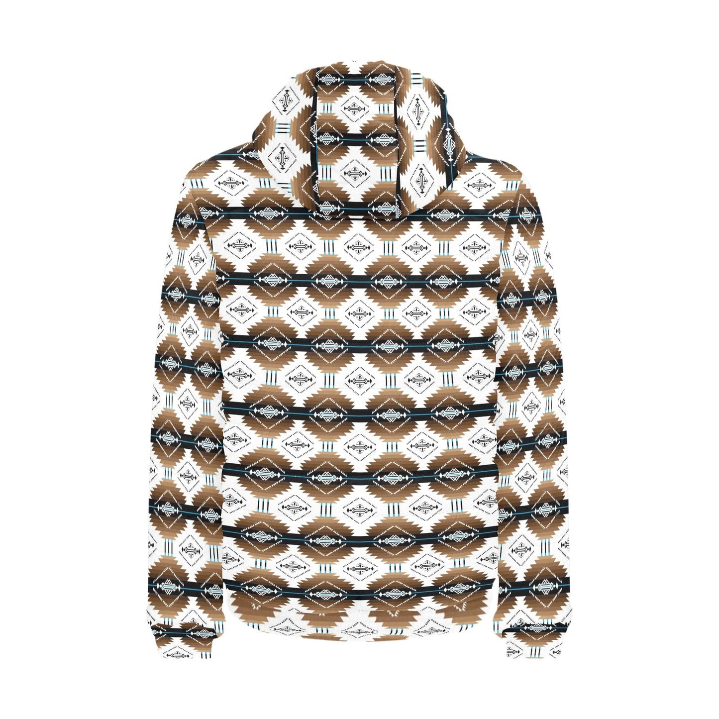 Cofitichequi White Men's Padded Hooded Jacket