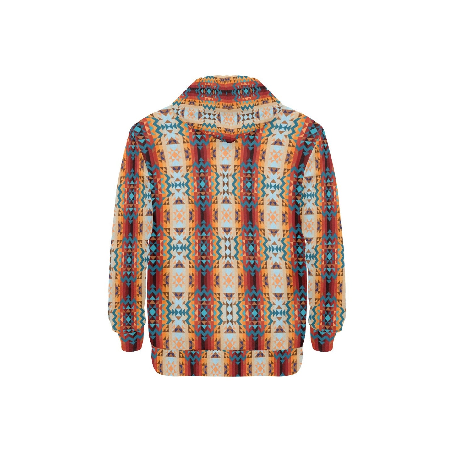 Dark Sandway Men's Long Sleeve Fleece Hoodie