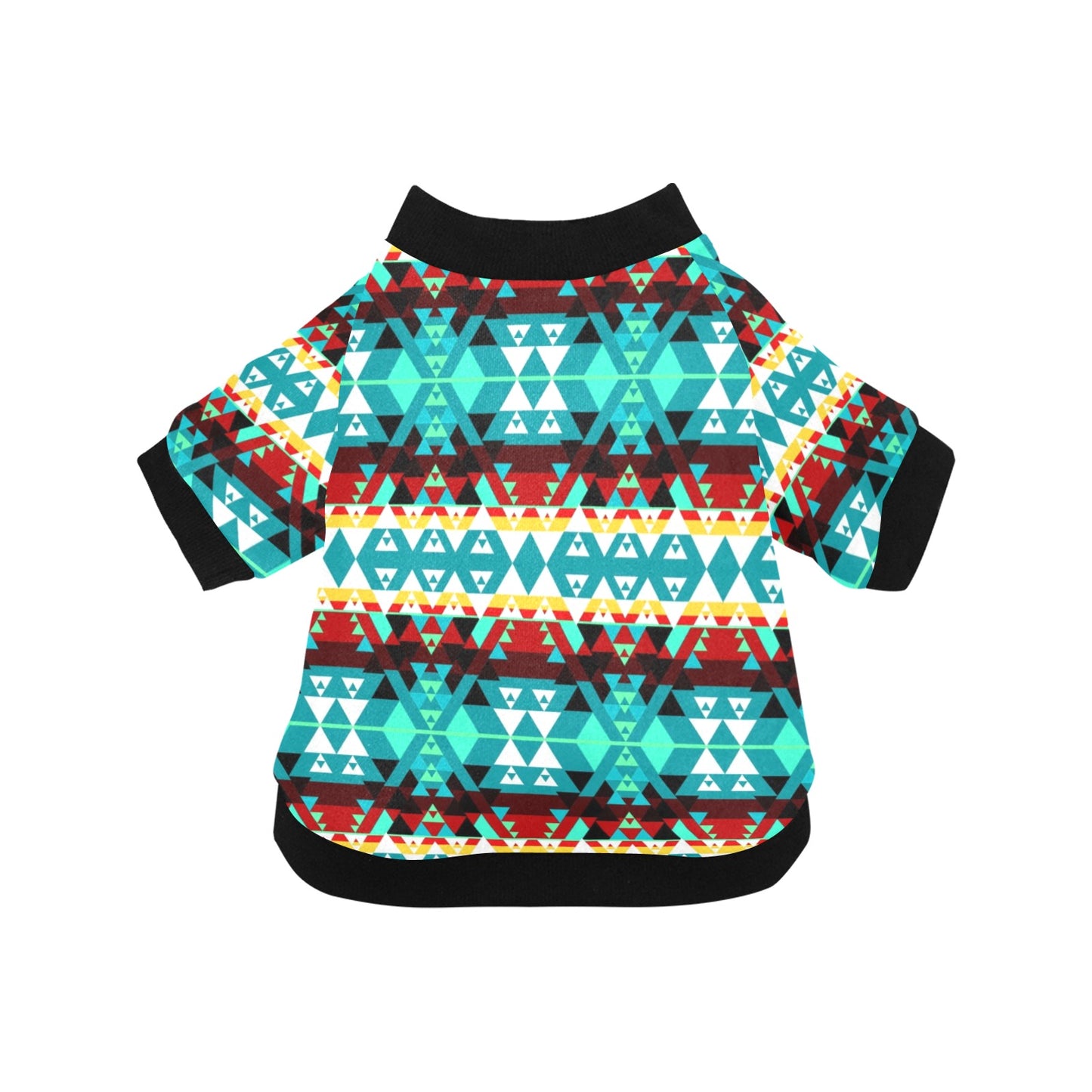 Writing on Stone Wheel Pet Dog Round Neck Shirt