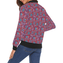 Load image into Gallery viewer, Cardinal Garden Bomber Jacket for Women
