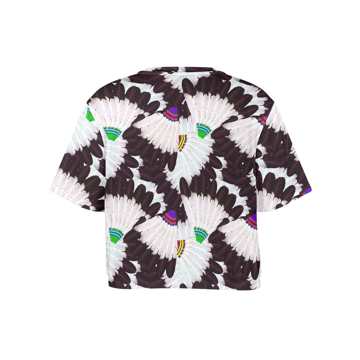 Eagle Feather Fans Crop Top