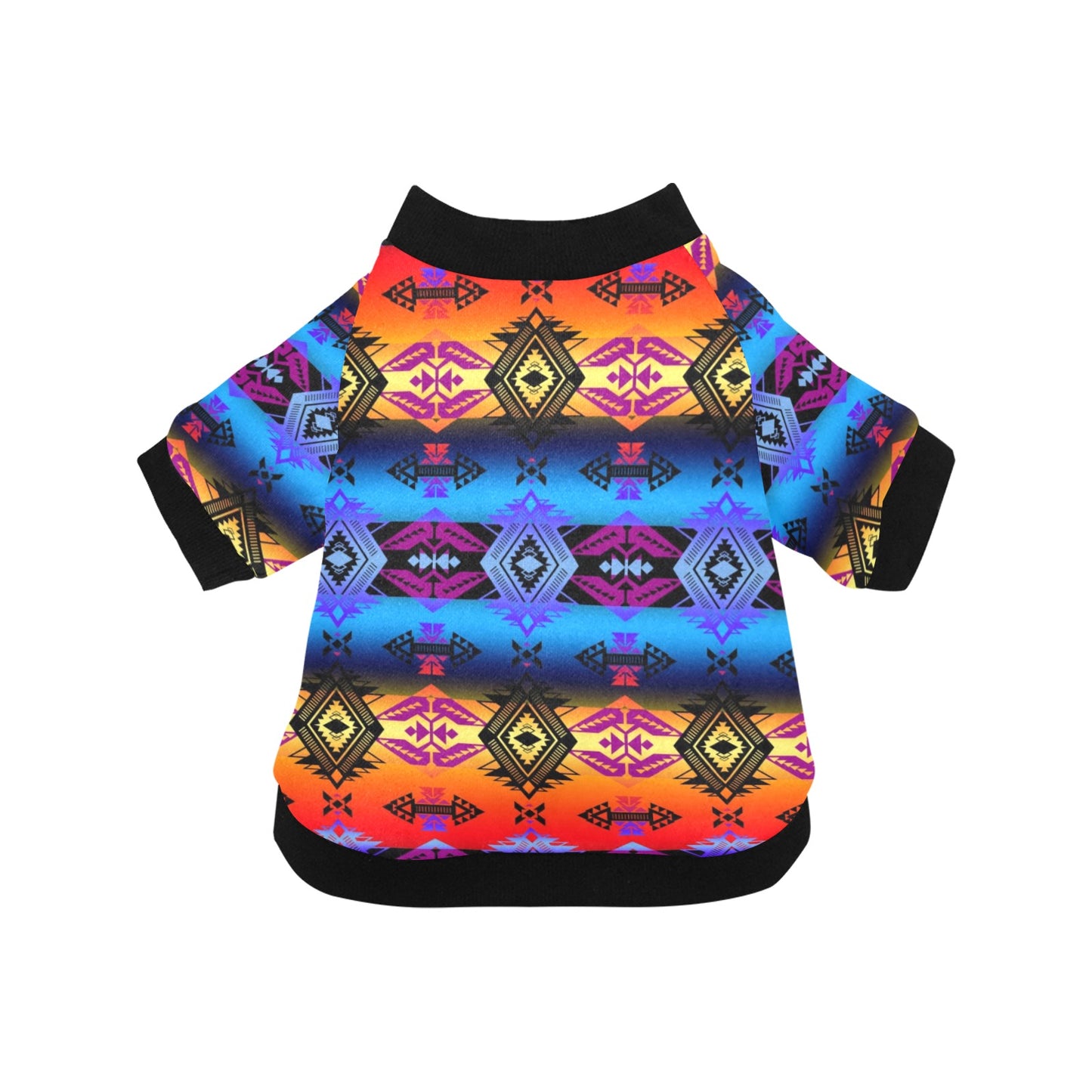 Sovereign Nation Sunset Pet Dog Round Neck Shirt