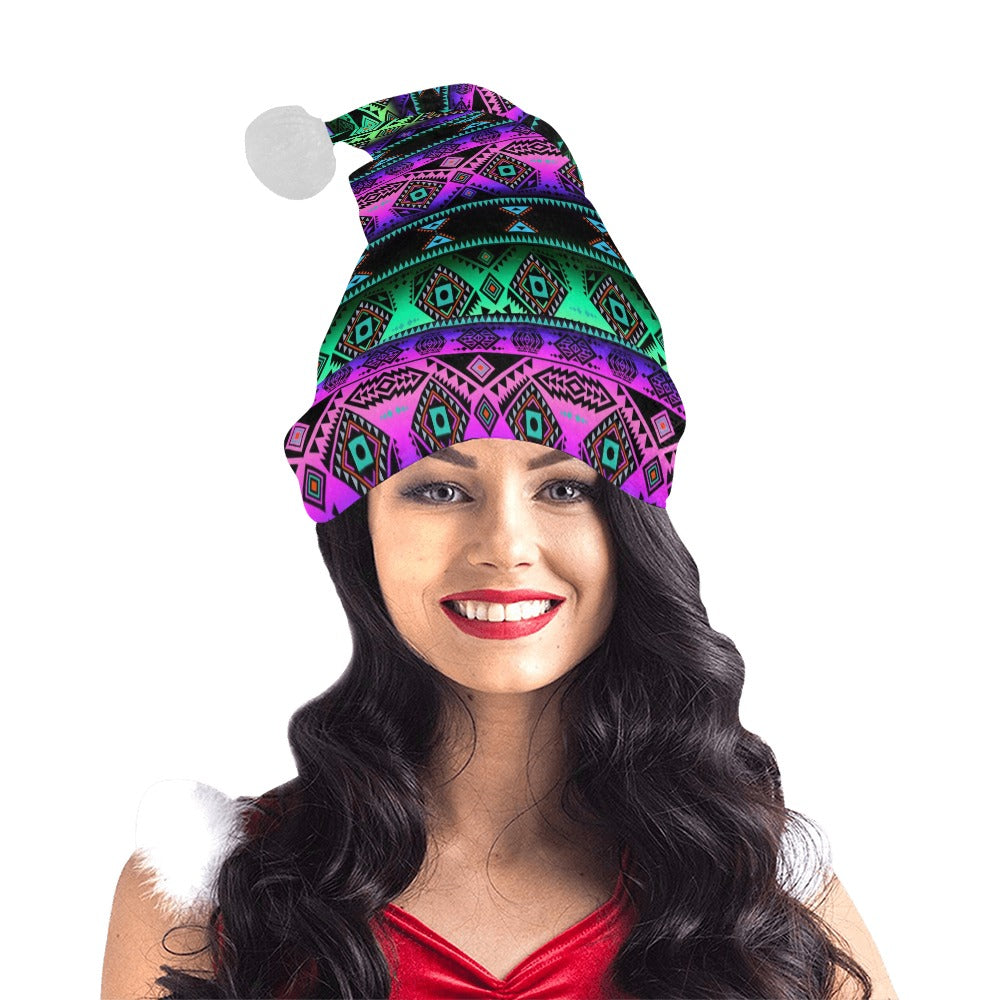 California Coast Sunrise Santa Hat