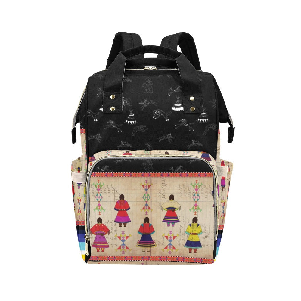 Ledger Round Dance Diaper Bag