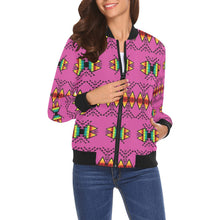 Load image into Gallery viewer, Sacred Trust Pink Bomber Jacket for Women
