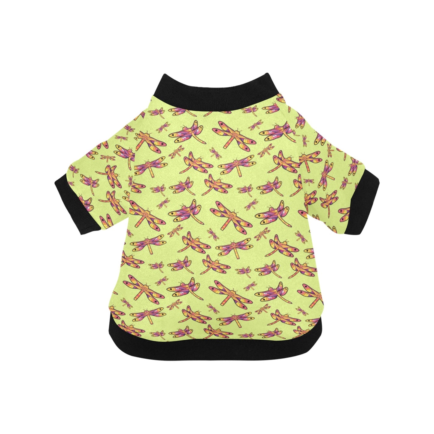 Gathering Lime Pet Dog Round Neck Shirt