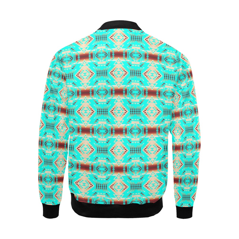 Gathering Earth Turquoise Bomber Jacket for Men