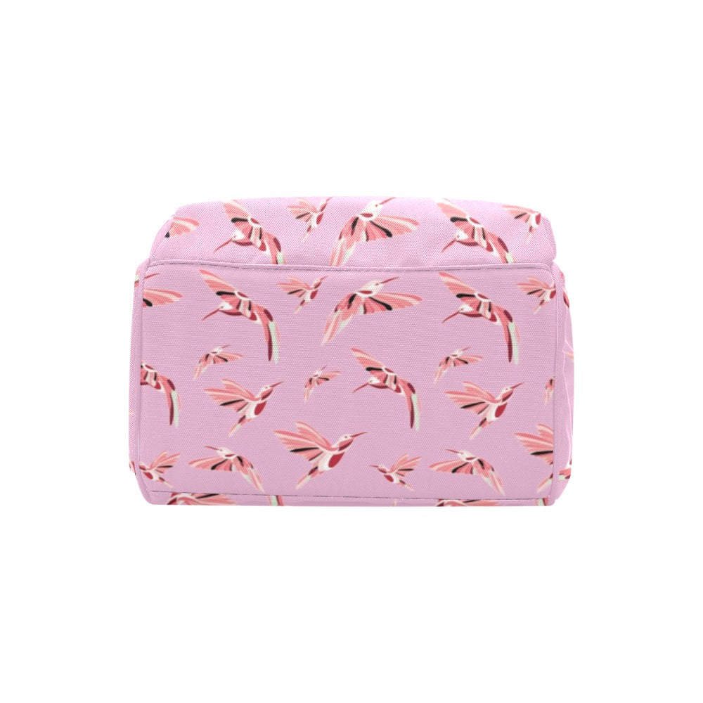 Strawberry Pink Multi-Function Diaper Backpack/Diaper Bag