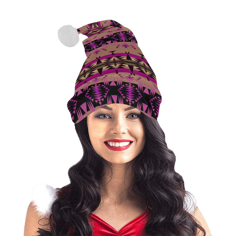 Between the Mountains Berry Santa Hat