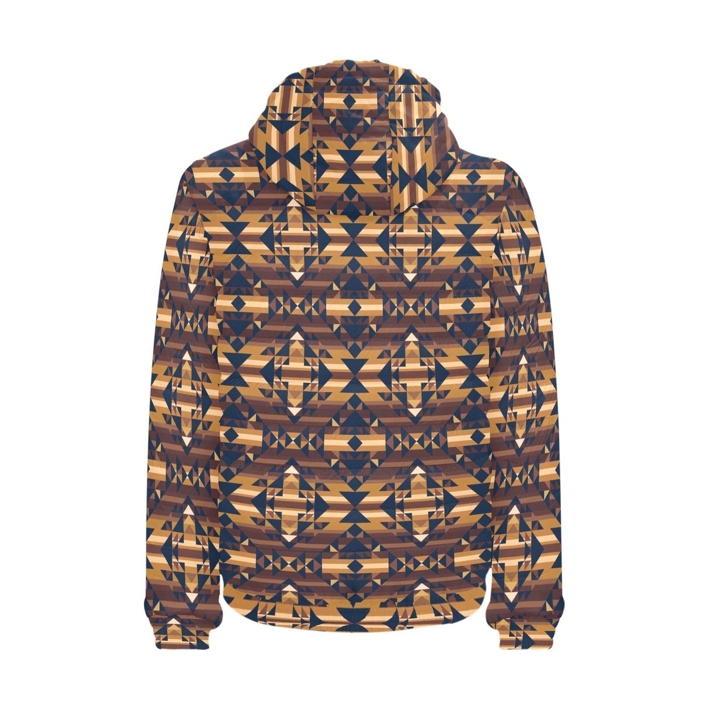 Marron Cloud Men's Padded Hooded Jacket