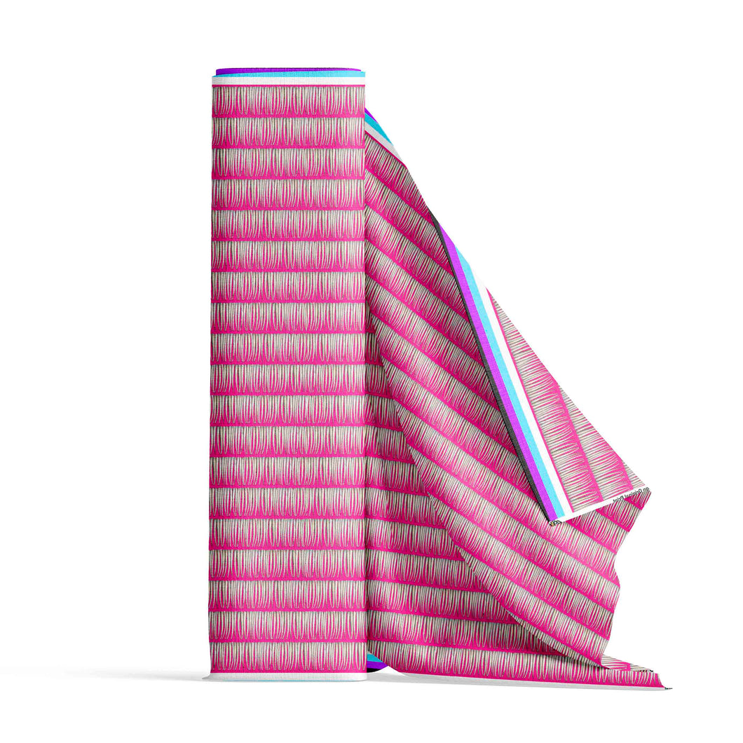 Dentalium on Pink Fabric