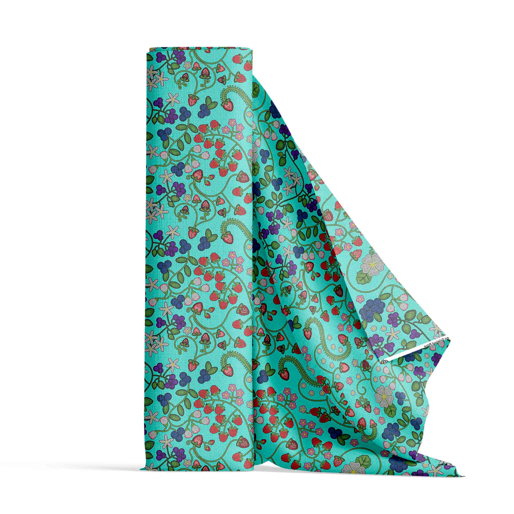 Grandmother's Stories Turquoise Fabric