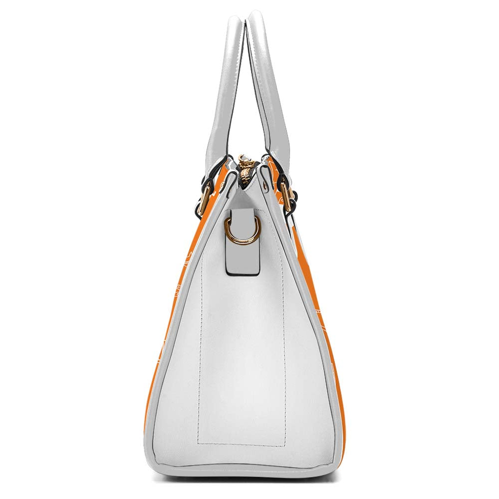 Ledger Dabbles Orange Convertible Handbag