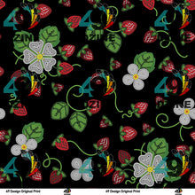 Load image into Gallery viewer, Strawberry Dreams Midnight Fabric
