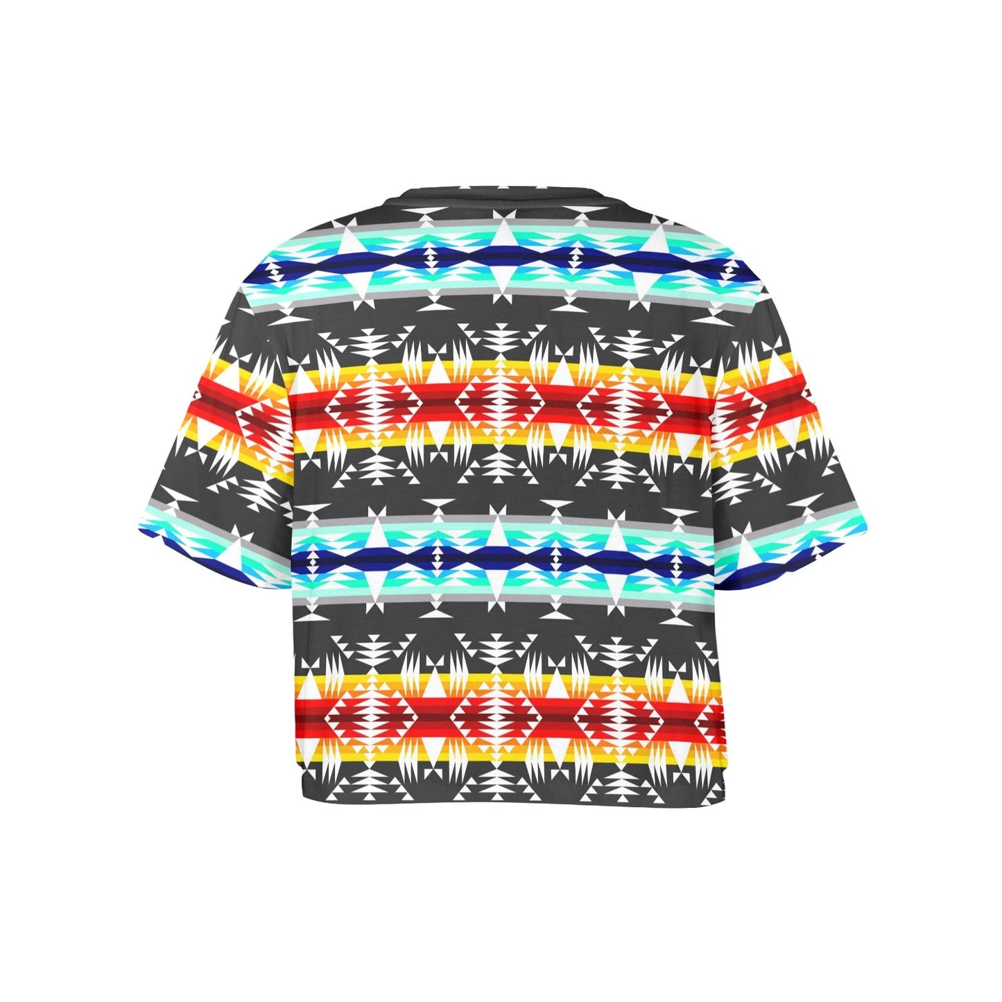 Between the Mountains Gray Crop Top
