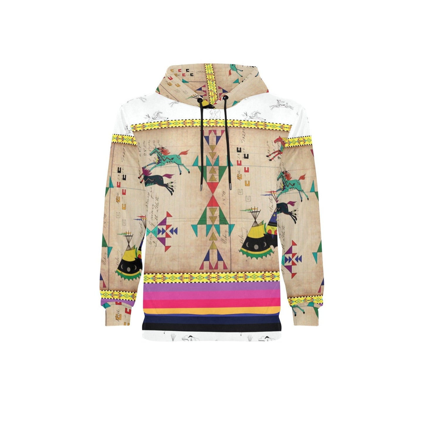Horses Running Fleece Hoodie