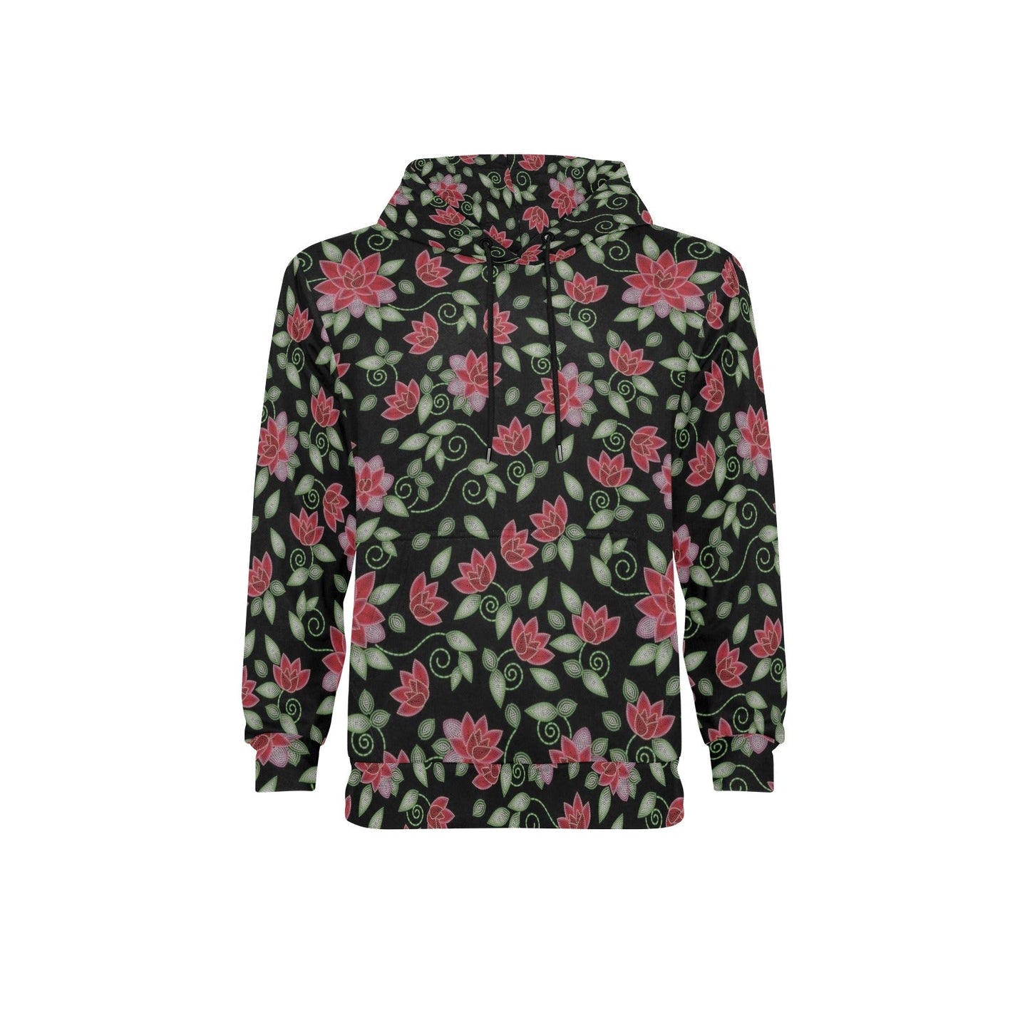 Beaded Rose Fleece Hoodie