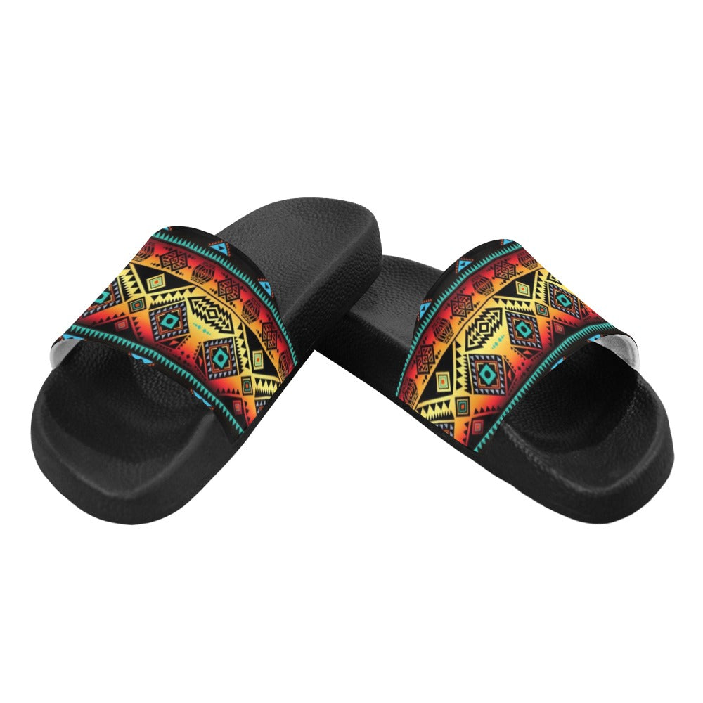 California Coast Sunset Men's Slide Sandals