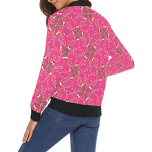 Load image into Gallery viewer, Willow Bee Bubblegum Bomber Jacket for Women
