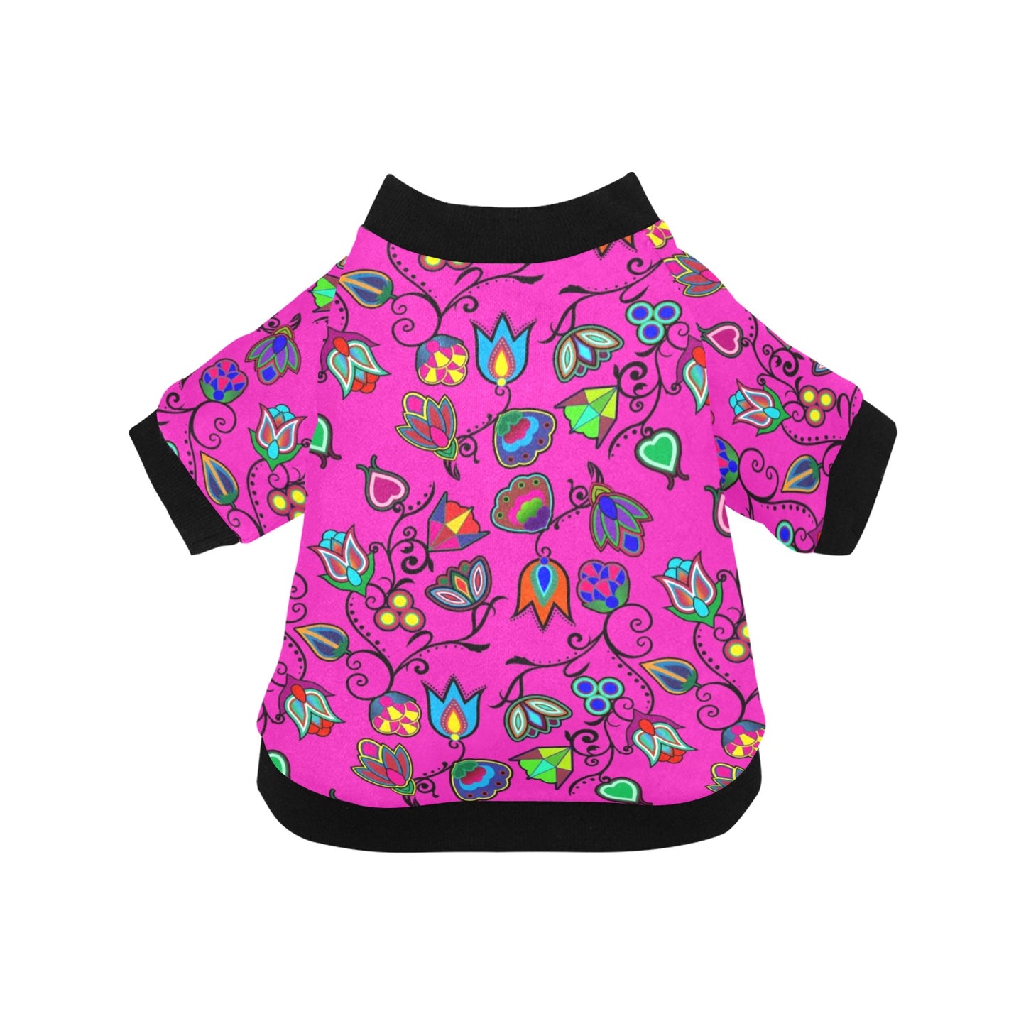 Indigenous Paisley Pet Dog Round Neck Shirt