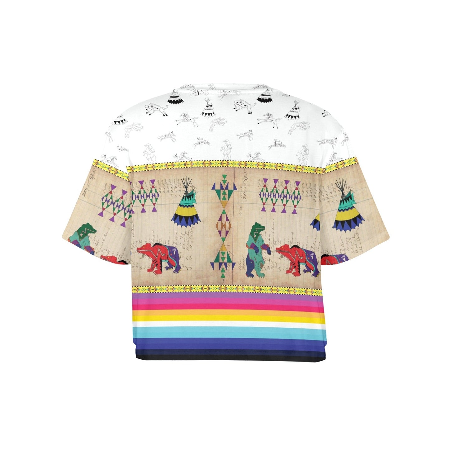 Bear Ledger White Clay Crop Top