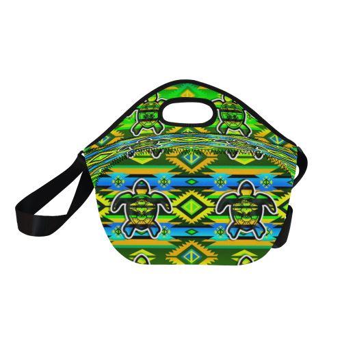 Adobe-Nature-Turtle Neoprene Lunch Bag/Large (Model 1669) Neoprene Lunch Bag/Large (1669) e-joyer