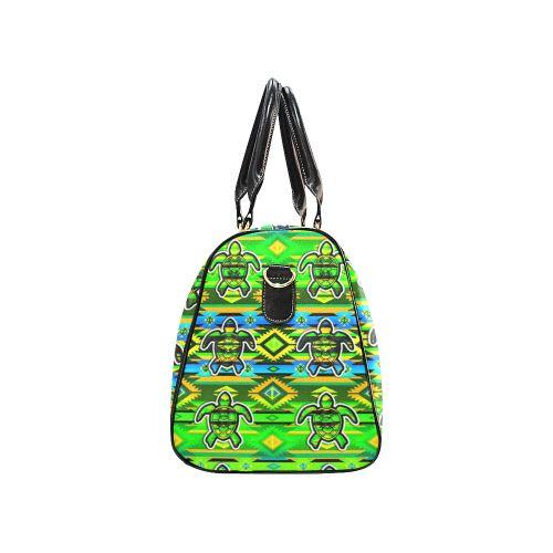 Adobe Nature Turtle New Waterproof Travel Bag/Large (Model 1639) Waterproof Travel Bags (1639) e-joyer