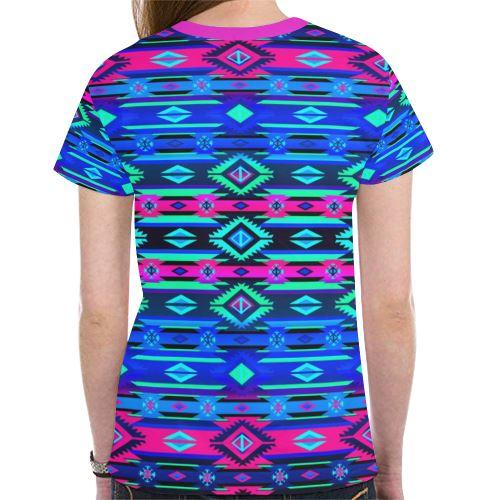 Adobe Sunset New All Over Print T-shirt for Women (Model T45) New All Over Print T-shirt for Women (T45) e-joyer