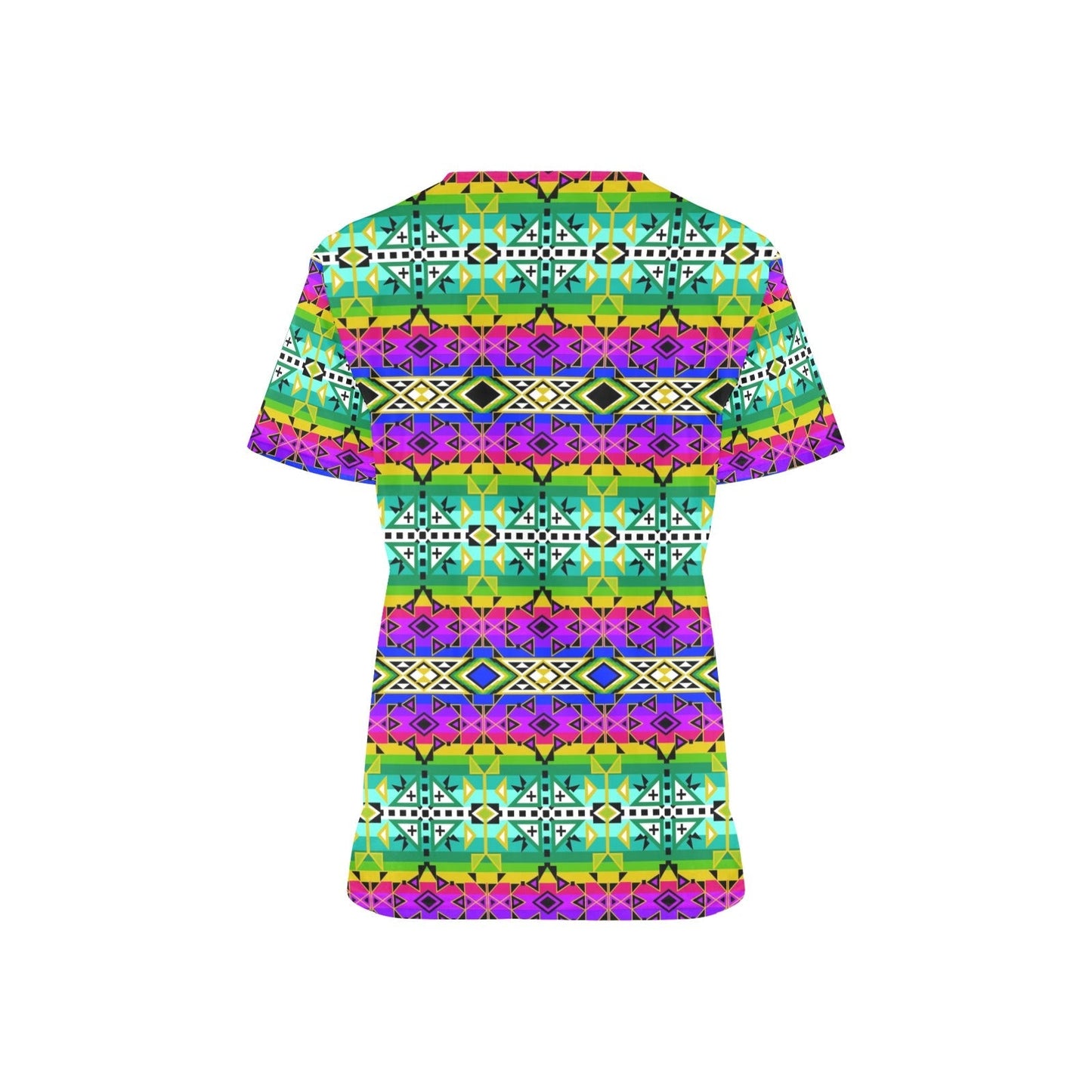 After the Northwest Rain All Over Print Scrub Top Scrub Top e-joyer